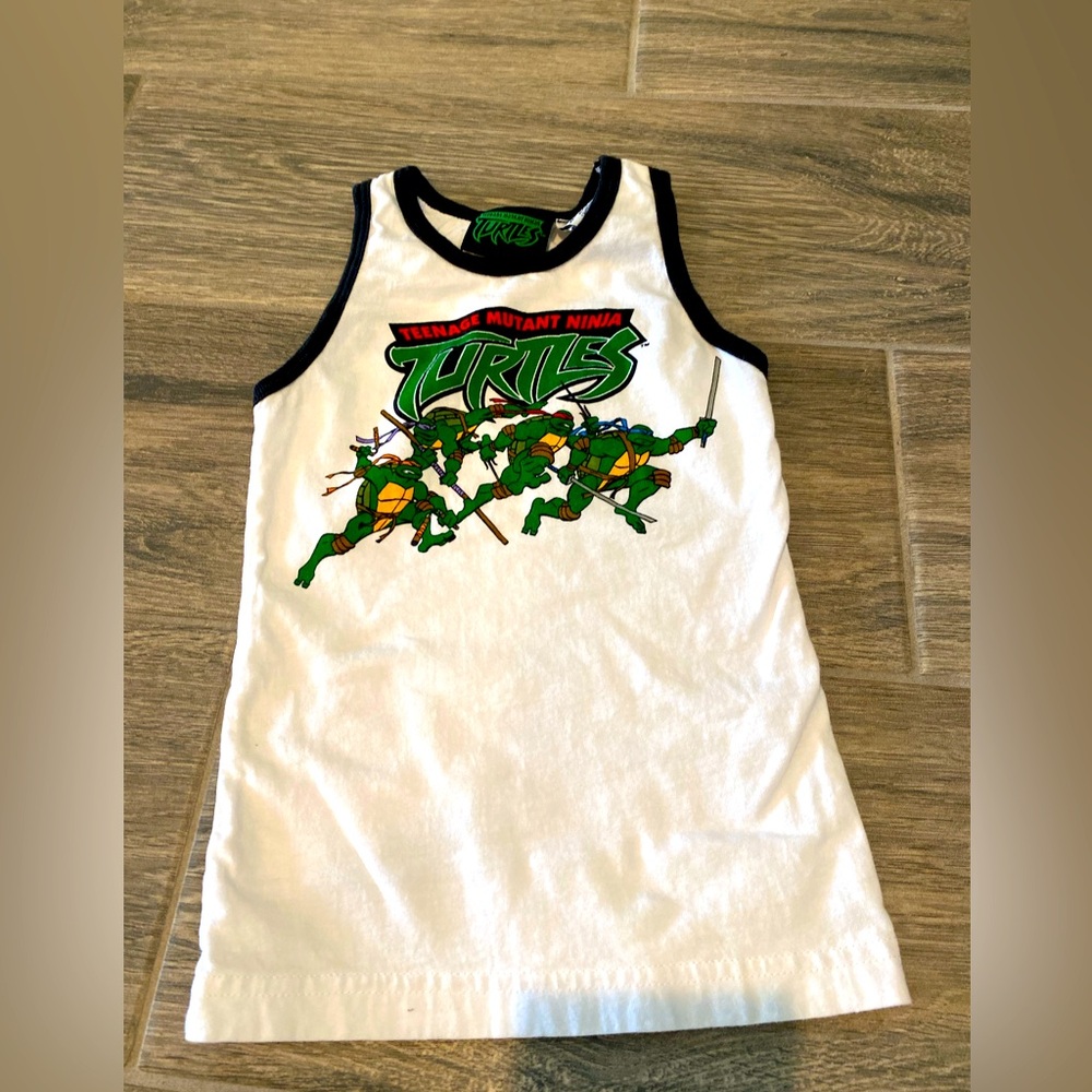 Little Boy Vintage 2004 Ninja Turtles Tank Top Size 4